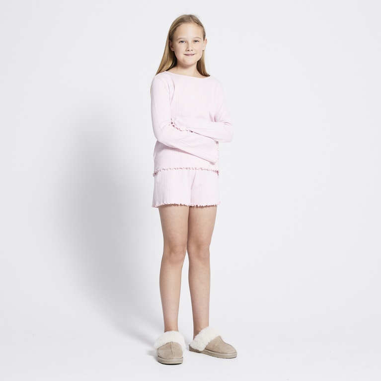 Pointelle shorts "Sibel" Pink